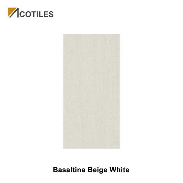 Basaltina Beige White Thin Tiles - 600mm x 1200mm x 4.8mm - 8 Faces
