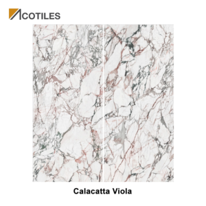 Calacatta Viola Thin Tiles - 2 Continuous Faces
