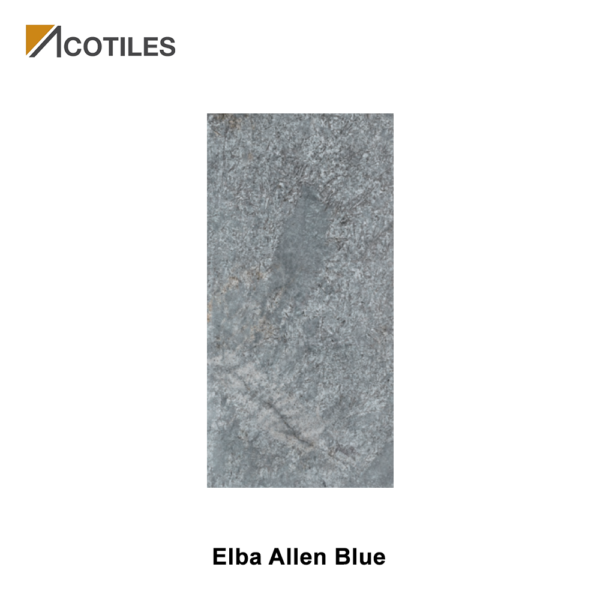 Elba Allen Blue Thin Tiles - 4 Faces