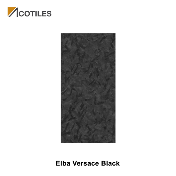Elba Versace Black Thin Tiles - 4 Faces