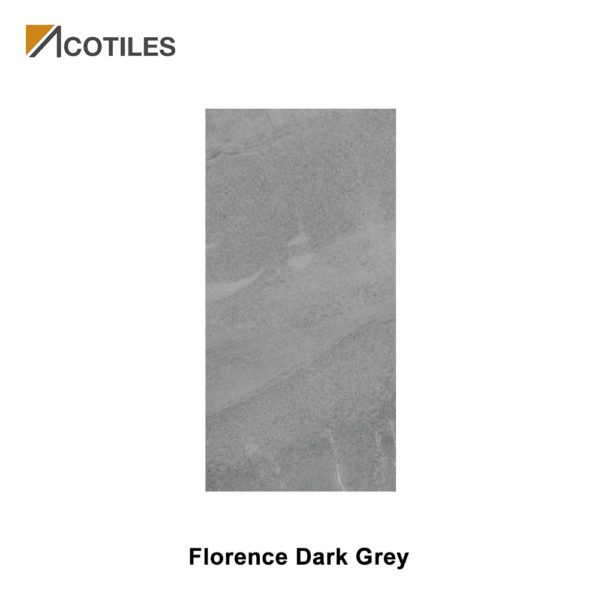Florence Dark Grey Thin Tiles - 10 Faces - Polished Surface