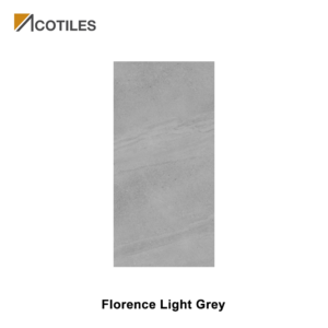 Florence Light Grey Thin Tiles - 10 Faces - Matt Surface