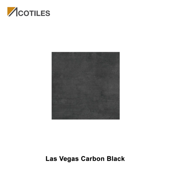 Las Vegas Carbon Black Thin Tiles - 6 Faces