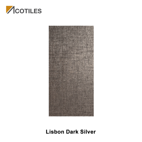 Lisbon Dark Silver Thin Tiles
