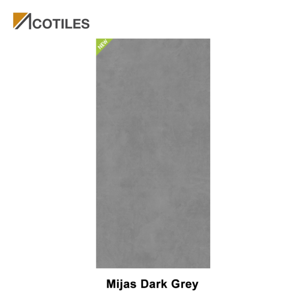 Mijas Dark Grey Thin Tiles - 4 Faces