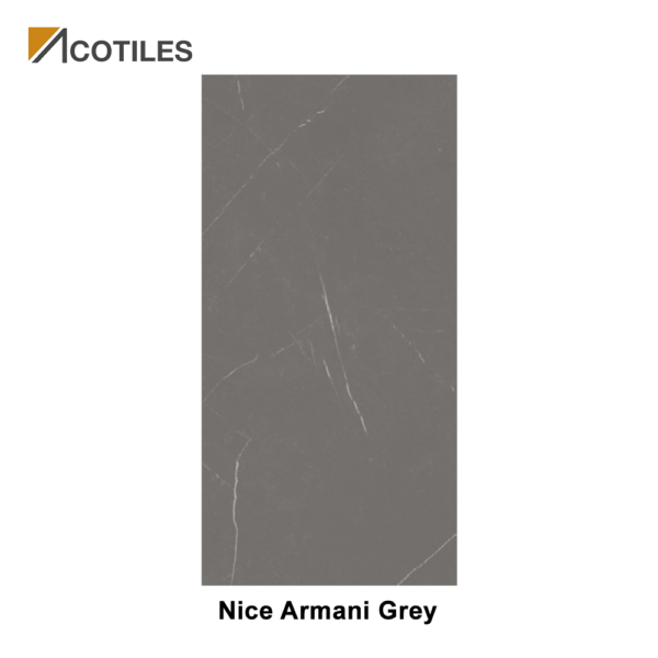 Nice Armani Grey Thin Tiles - 1200mm x 2400mm x 6mm - 4 Faces