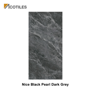 Nice Black Pearl Dark Grey Thin Tiles - 6 Continuous Faces
