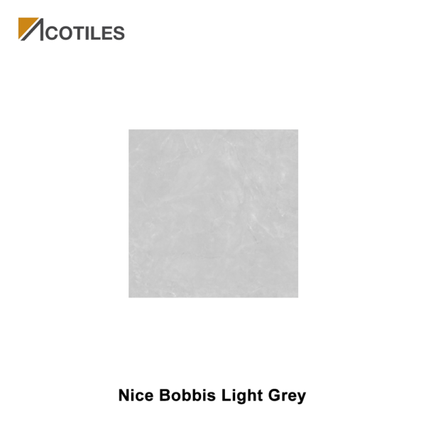 Nice Bobbis Light Grey Thin Tiles - 1000mm x 1000mm x 6mm - 4 Faces