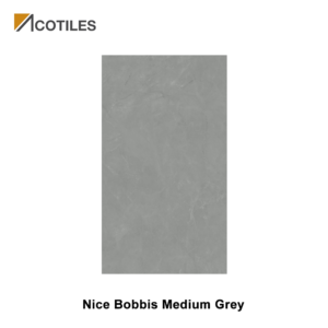 Nice Bobbis Medium Grey Thin Tiles - 800mm x 1400mm x 6mm - 4 Faces