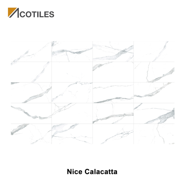 Nice Calacatta Thin Tiles - 600mm x 1200mm x 4.8mm - 20 Faces