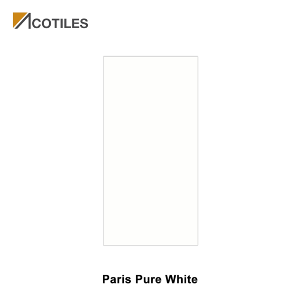 Paris Pure White Thin Tiles - 900mm x 1800mm x 6mm