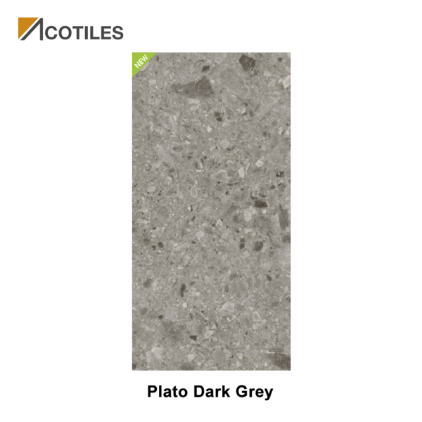 Plato Dark Grey Thin Tiles