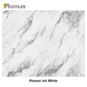 Roman Ink White Thin Tiles