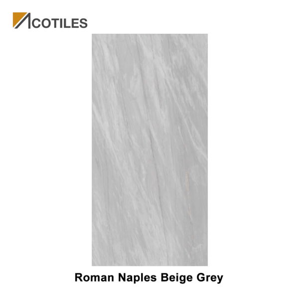 Roman Naples Beige Grey Thin Tiles