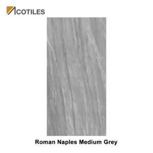 Roman Naples Medium Grey Thin Tiles