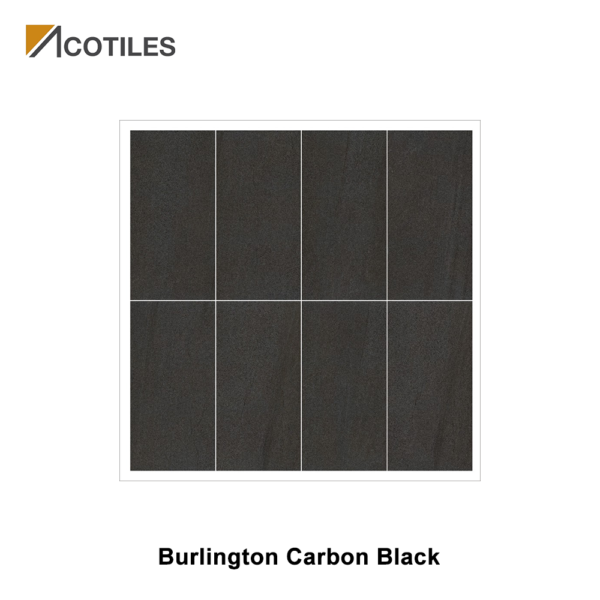 Burlington Carbon Black Porcelain Tiles TU04