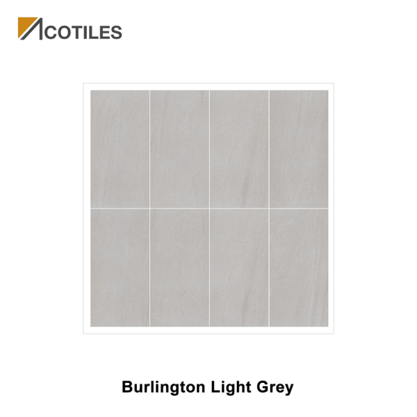 Burlington Light Grey Porcelain Tiles TU02