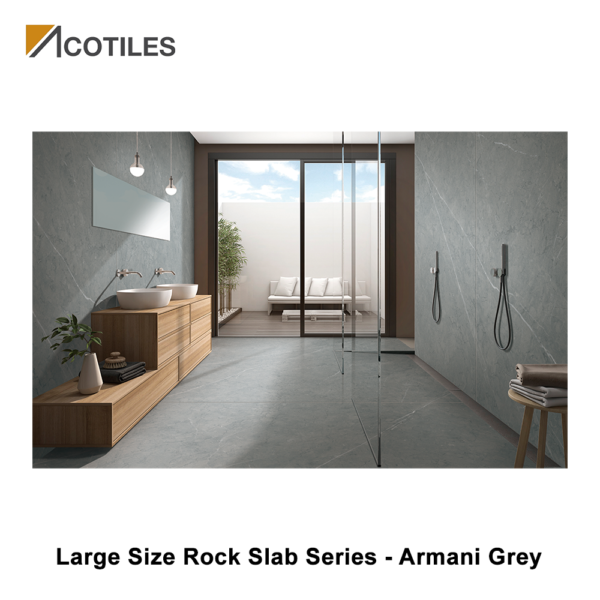 Large Size Rock Slab Series Designer Tiles - Armani Grey - JQA163212X26 - JQA163212G26