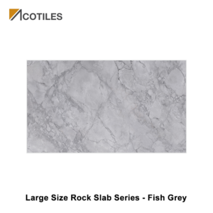 Large Size Rock Slab Series Designer Tiles - Fish Grey - JQA163212X67