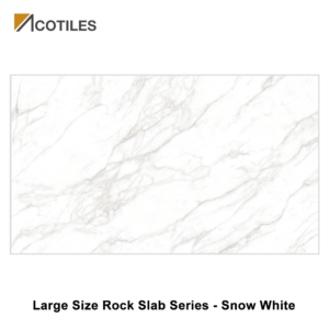 Large Size Rock Slab Series Designer Tiles - Snow White - JQA163212X49 - JQA163212G49