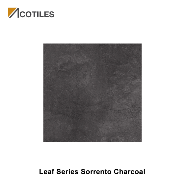 Leaf Series Sorrento Charcoal Ceramic Tiles 127170012